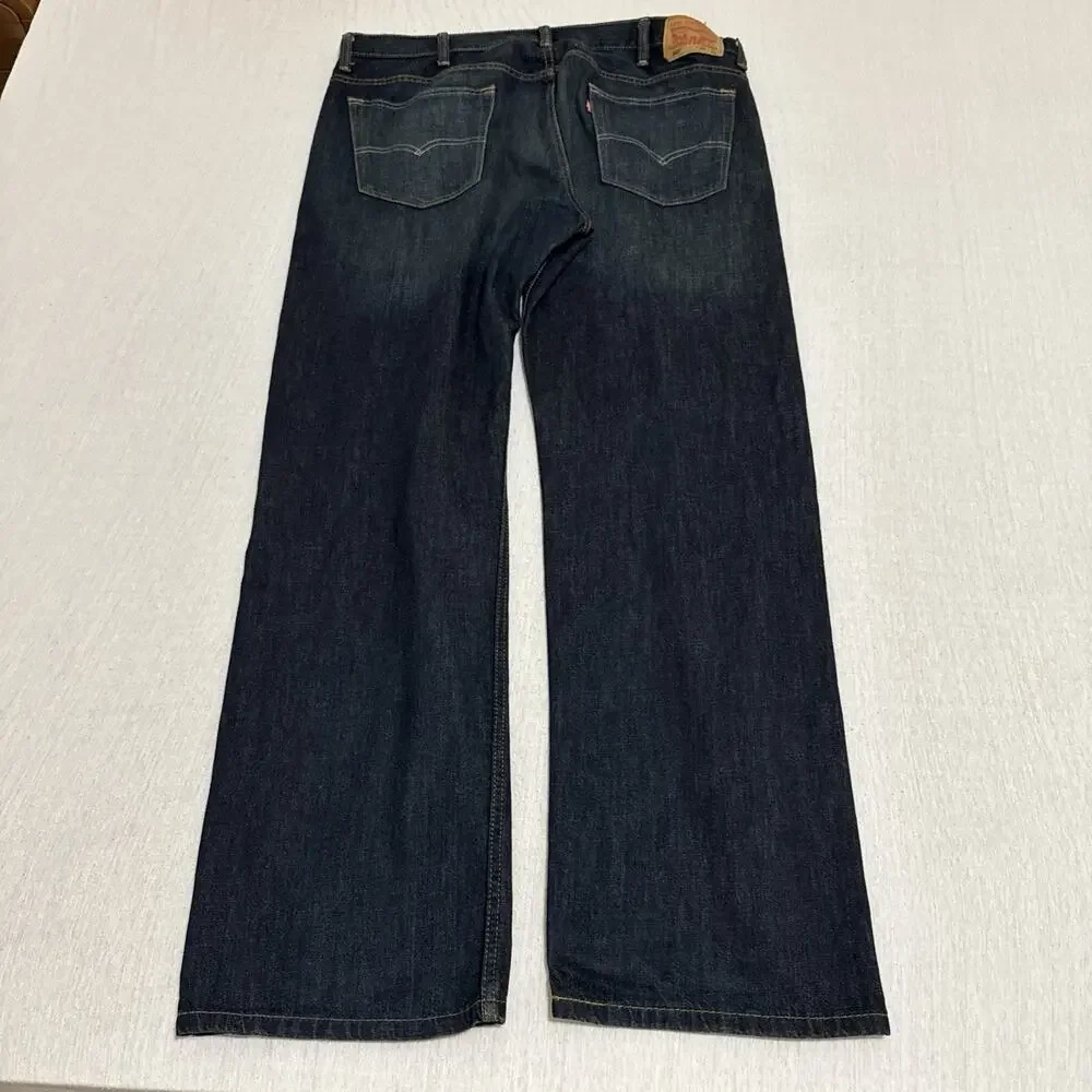 Levi's 569 Loose Straight Jean's Men's 38x34 Pants Dark Denim Baggy EUC